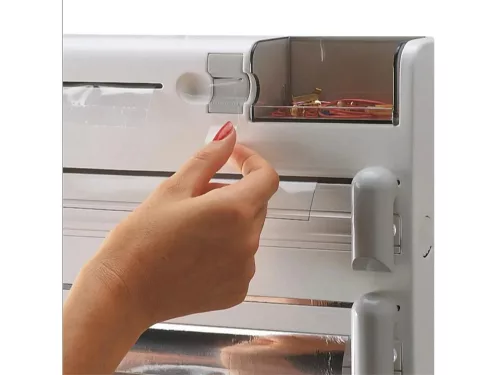 VG-24182 - Dispenser de prosoape de hârtie și folie 5 în 1, alb, montat pe perete
