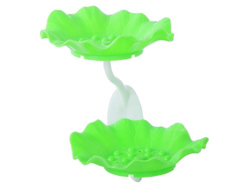 VG 24202 fali virág szappantartó, zöld/fehér