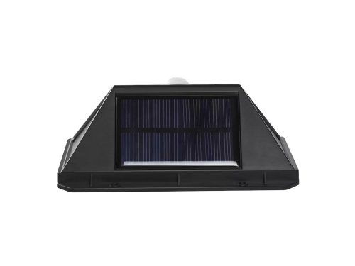 VG-24240 - Napelemes kültéri lámpa szürkület és mozgásérzékelővel, fekete