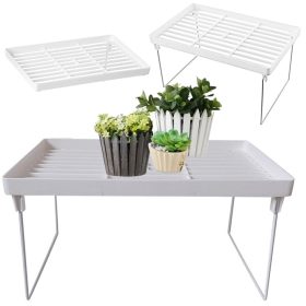  VG-24264 - Vízelvezetős állvány-asztal, 16x31,5x19,5cm, fehér