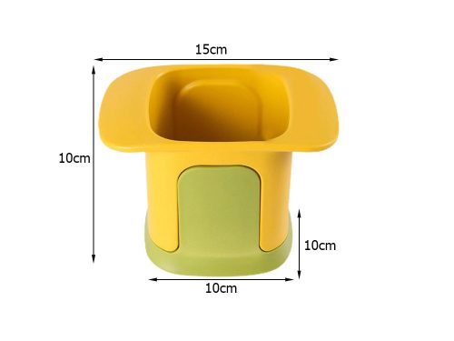 VG-24288 - Burgonya szeletelő, vágó, zöld-sárga