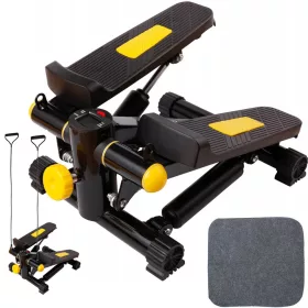   VG-14380 - Lépcsőzőgép, mini stepper lcd számlálóval, fekete-sárga
