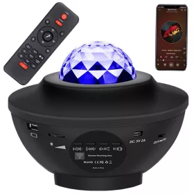   VG-18225 - Távirányítós csillag projektor Bluetooth hangszóróval, LED, RGB