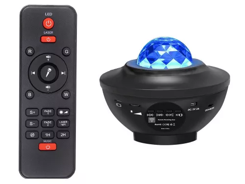 VG-18225 - Távirányítós csillag projektor Bluetooth hangszóróval, LED, RGB