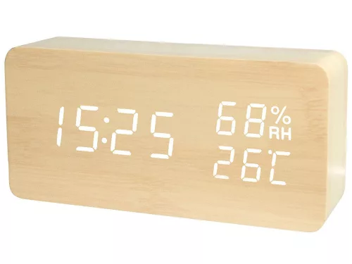 VG-01772 - Elektronikus ébresztőóra hőmérő usb higrométer óra