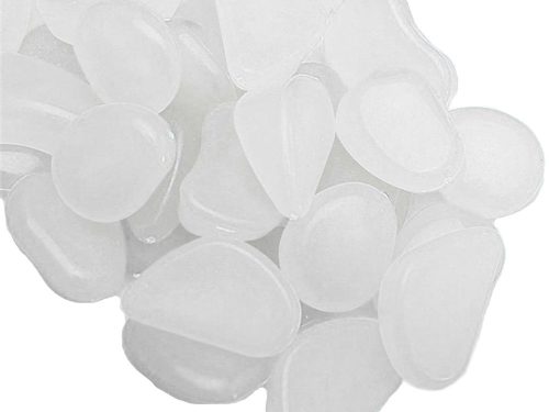 VG-01467_B - Fluoreszkáló dekorációs kövek 100 db, fehér