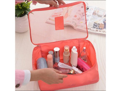 VG-01500_Ł - 6 részes utazó tároló készlet, piros