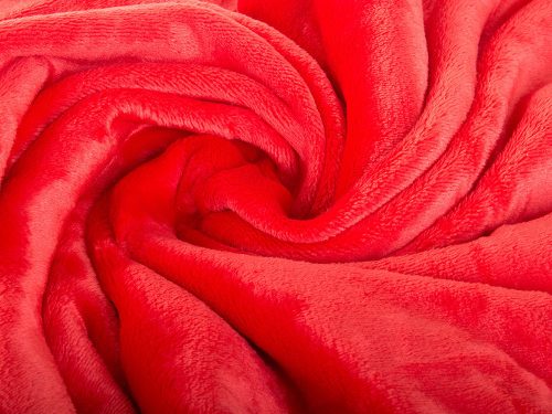 VG-24306_CZE - Hosszú ujjú polár köntös, 140x200cm, piros