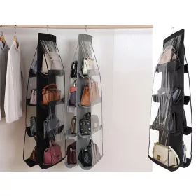   VG-15867_CZ - 8 zsebes függő táskarendszerező, 100x34x34cm, fekete