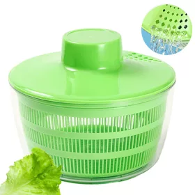 VG 24312 elektromos salátaszárító centrifuga, zöld