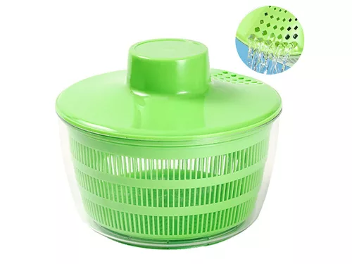 VG 24312 elektromos salátaszárító centrifuga, zöld