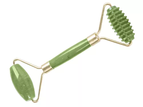 Rola masaj facial, piatra de jad, verde