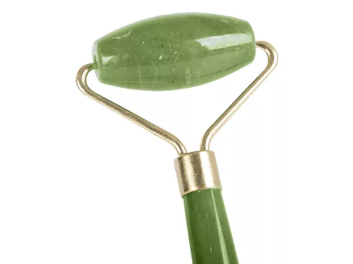 Rola masaj facial, piatra de jad, verde