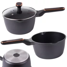   VG 07156 indukciós tapadásmentes lábos fedővel, 3l, fekete