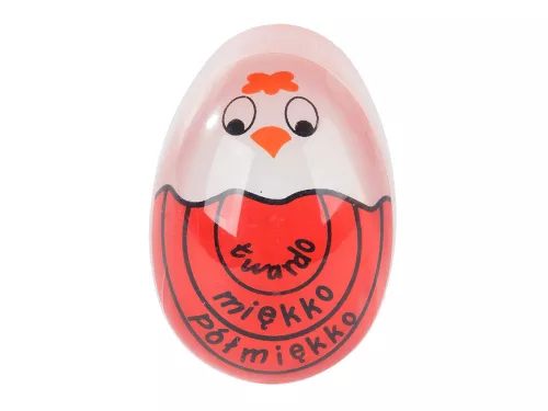 VG 01881 tojásfőző konyhai időzítő, piros/fehér
