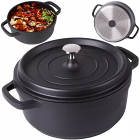   VG 07168_CZ tapadásmentes indukciós főzőedény fedéllel, 4l, fekete