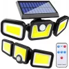VG 12282 érzékelős 100 LED-es COB napelemes lámpa, fekete