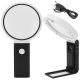 VG 09176 összecsukható ékszerész nagyító,  LED, 10x 25x, fekete/fehér