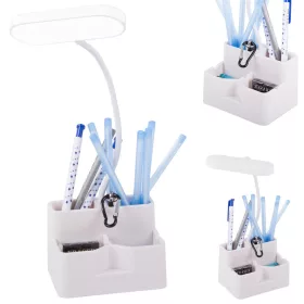   VG 12288 24 LED iskolai asztali lámpa, asztali rendszerező, fehér