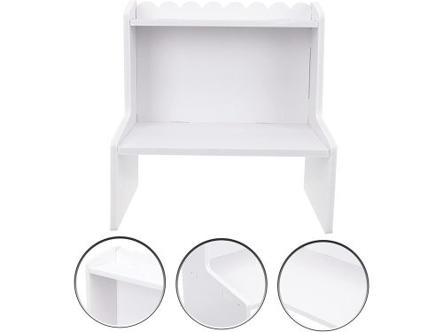 VG 01968 kétszintes asztali rendező 30X28X21cm, fehér