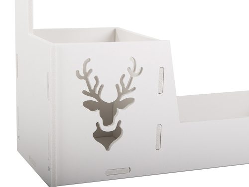 VG 01973 akasztós konyhai polc, fehér