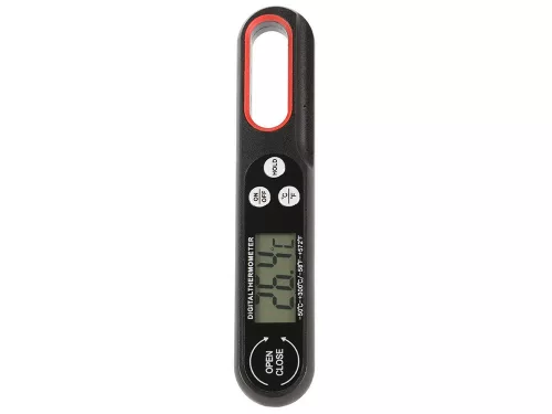 VG 07176_CZ LCD étel hőmérő, fekete