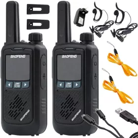 Baofeng BF-T17 - 2 db walkie talkie, fekete