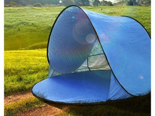 VG 14522 - önállóan összecsukódó strand sátor, kék