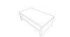 Monitorállvány polccal 42x13x24cm - prégelt Fehér
