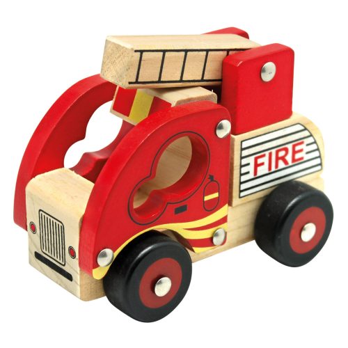 Bino Fából készült kocsi -tűzoltók