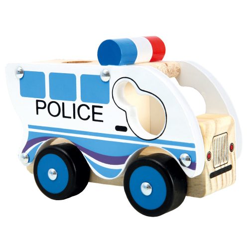 Bino Fából készült autó rendőrség