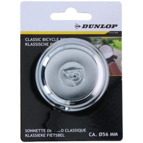 Dunlop Kerékpár csengő retro ezüst szín, D56x27mm 68g