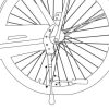 BICYCLE GEAR Kerékpár hátsó kitámasztó 24''-28', max. 20kg-ig