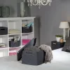 Curver Rattan Style M világos szürke kosár fedéllel