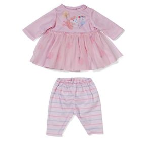 Rózsaszín babaruha 36 cm-es ujjal