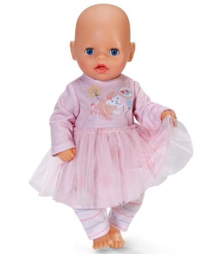 Rózsaszín babaruha 36 cm-es ujjal