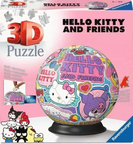 3D-s golyós kirakó 72 darabos Hello Kitty
