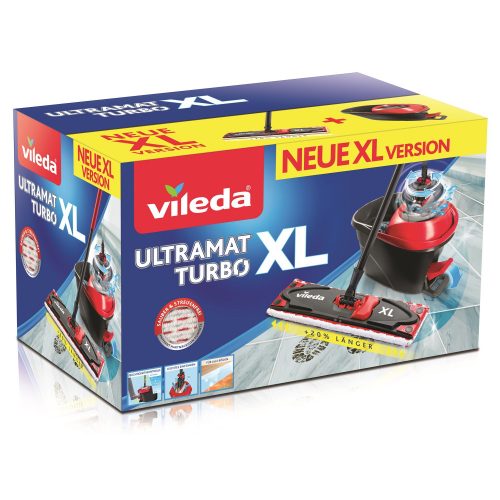 Vileda Ultramat Turbo XL doboz lapos forgófelmosó készlet