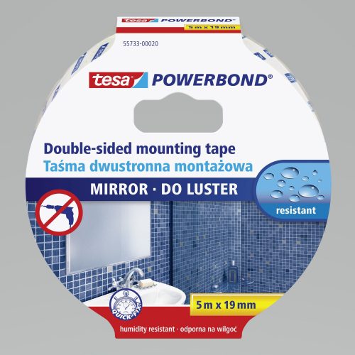 Powerbond rögzítőszalag tükrökhöz 5.0m: 19mm