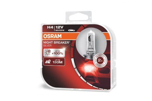 O-64193NBS-HCB halogén izzó Osram H4 12V éjszakai megszakító ezüst +100% / 2 darab