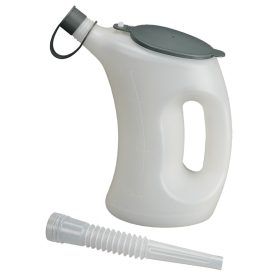 Mérőedény fedéllel - FLA-PE, átlátszó, 1 literes