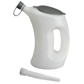 Mérőedény fedéllel - FLA-PE, fehér, átlátszó, 2 l