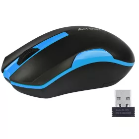 Egér A4TECH V-TRACK G3-200N-1 fekete + kék WRLS