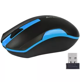 Egér A4TECH V-TRACK G3-200N-1 fekete + kék WRLS