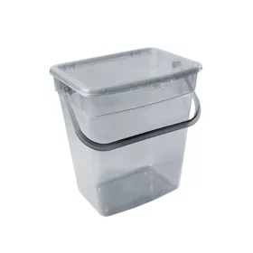 Plast Team 10L szemetes átlátszó szürke