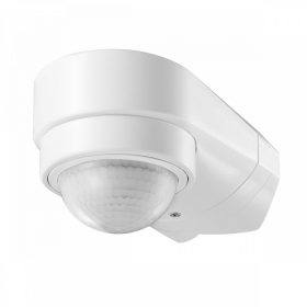   Mozgásérzékelő 240st. IP65, 1200W, 2 érzékelő, 3 rögzítési lehetőség, fehér