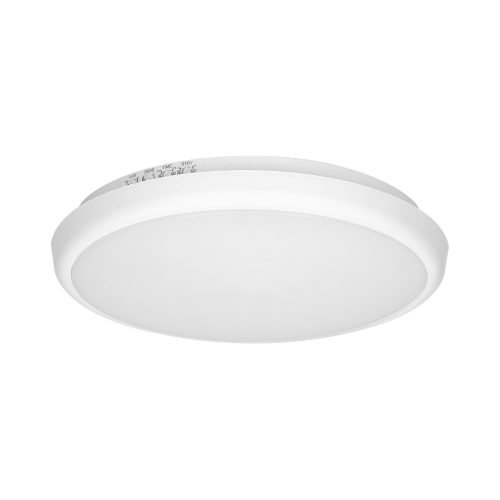 CERS LED 16W, mennyezeti világítás, 1300lm, IP54, 4000K, opál polikarbonát, fehér