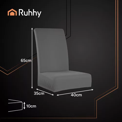 Székhuzatok - 6 db sötétszürke Ruhhy 25990
