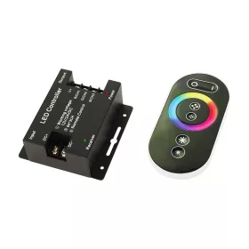   70-939# LED rgb pont szalagvezérlő rf pilot fekete színnel