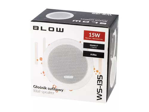 30-715# Mennyezeti hangszóró ws-135 100mm 15w/8ohm fehér